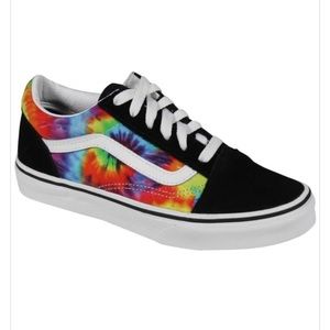 Kids Tie-Dye Vans, like new, size 5.5